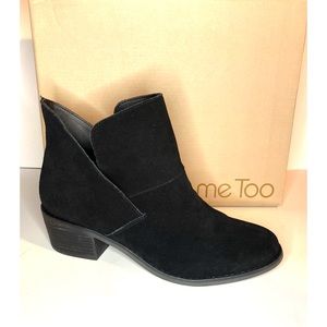NEW Me Too Zest Pull On Suede Block Heel Bootie